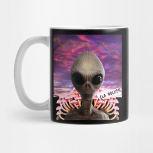 Vaporwave Alien Auge Trip Party Techno Club Pilze Mug